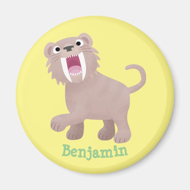 Íman Tigre Smilodon de Tigre de Saber (Frente)