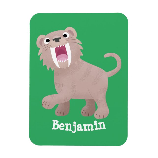 Íman Tigre Smilodon de Tigre de Saber (Vertical)