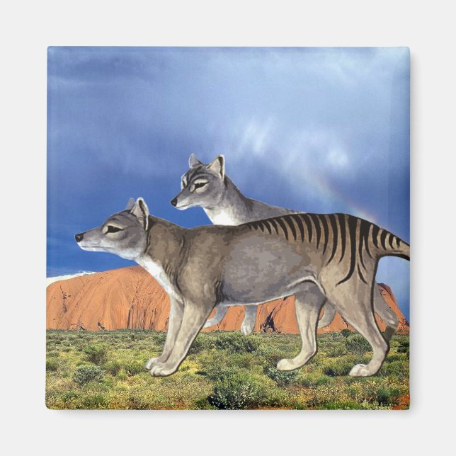 Íman Tigre Tasmânico (Frente)