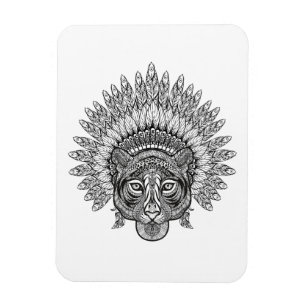 Íman Tigre tirado mão no estilo