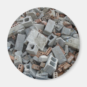 Íman Tijolos & ímã dos restos da entulho da demoliç