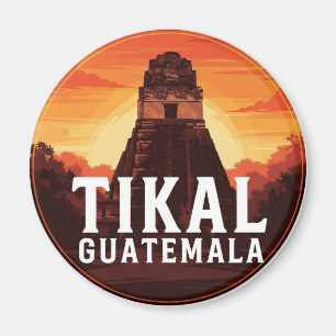 Íman Tikal Guatemala Sunset Viagem