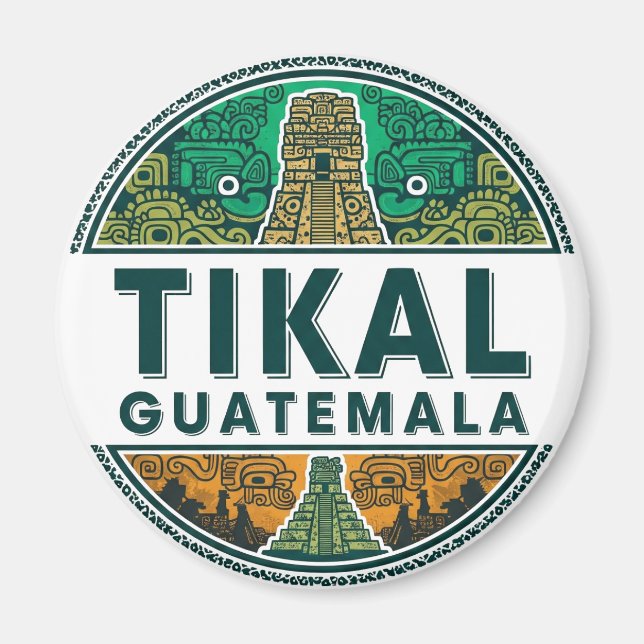 Íman Tikal Guatemala Viagem (Frente)