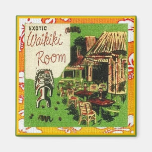 Íman Tiki Art - Sala Exótica Waikiki