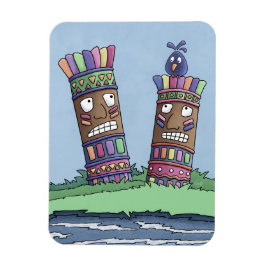 Íman Tiki Bird Plum Magnet