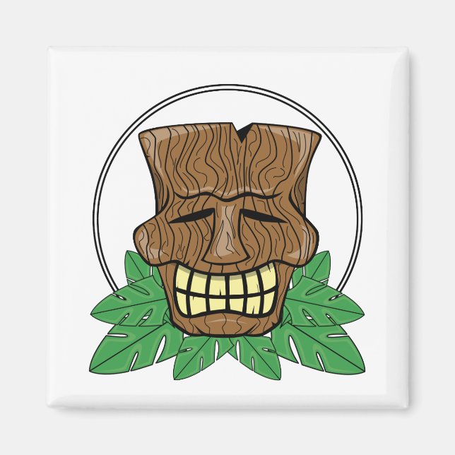 Íman Tiki Magnet - Máscara do crânio (Frente)