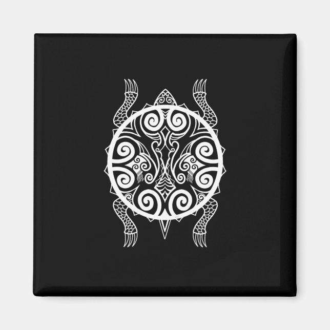 Íman Tiki Warrior Turtle Tattoo (Frente)
