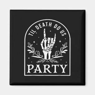 Íman Til Death Do U Party Retro Halloween Bychelorette