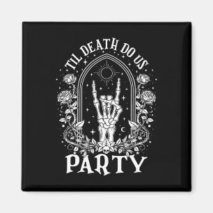 Íman Til Death Do U Party Retro Halloween Chelorette M