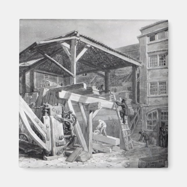 Íman Timber Yard, Finsbury, 1825 (Frente)