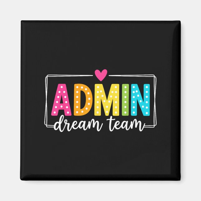 Íman Time de Sonho Admin Volta às Aulas Professores Alu (Frente)