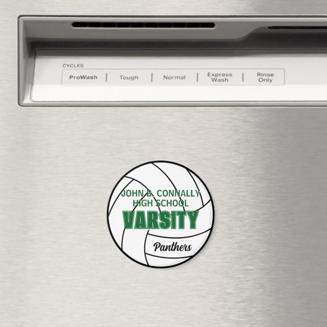 Íman Time de Volei Universitário Verde Personalizado da (In Situ (Dishwasher))