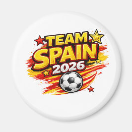 Íman TIME ESPANHA 2026 Fã | Pérola Patriótica Espanha