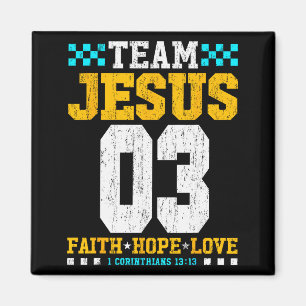 Íman Time Jesus 03 Fé Esperança Amor Versículo Bíblico