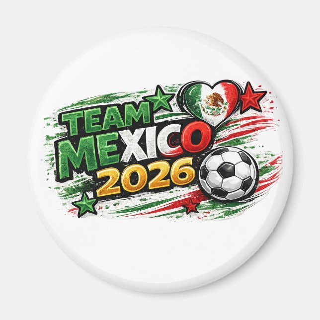 Íman TIME MÉXICO 2026 | Orgulho Mexicano Futebol (Frente)