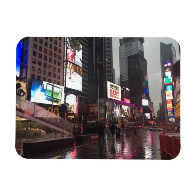 Íman Times Square Nova Iorque NYC Neon assina foto (Horizontal)