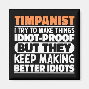 Íman Timpanista Tenta Fazer as Coisas Tímpano Baterista
