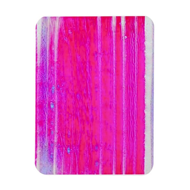 Íman Tinta-Abstrato vibrante, rosa e riscas roxas (Vertical)