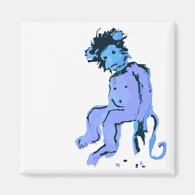 Íman tinta de macaco emo (Frente)