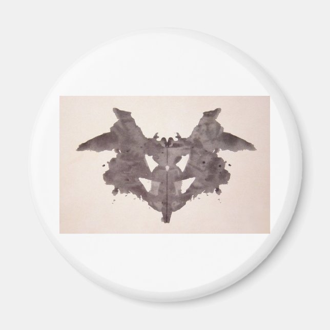 Íman Tinta de teste de Rorschach Plate 1 Bat, Mama (Frente)