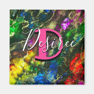 Íman Tinta psicodélica e álcool dourado