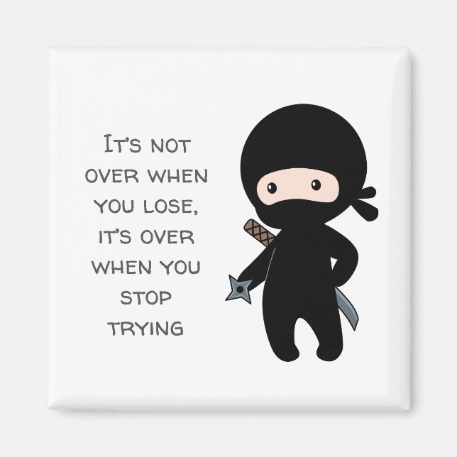 Íman Tiny Ninja Fazendo Uma Cota De Estrelas (Frente)