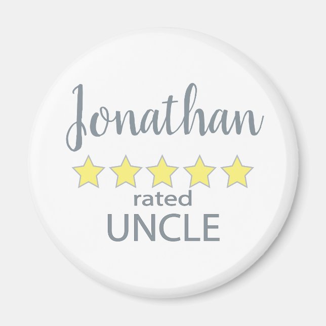 Íman Tio classificado com 5 estrelas (Frente)