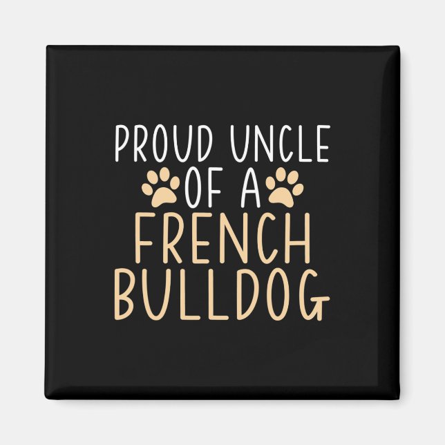 Íman Tio De Um Bulldog Francês Tio Francês (Frente)