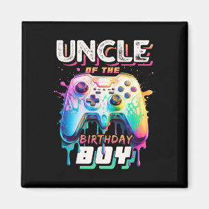 Íman Tio Do Aniversário Jogo De Vídeo Correspondente