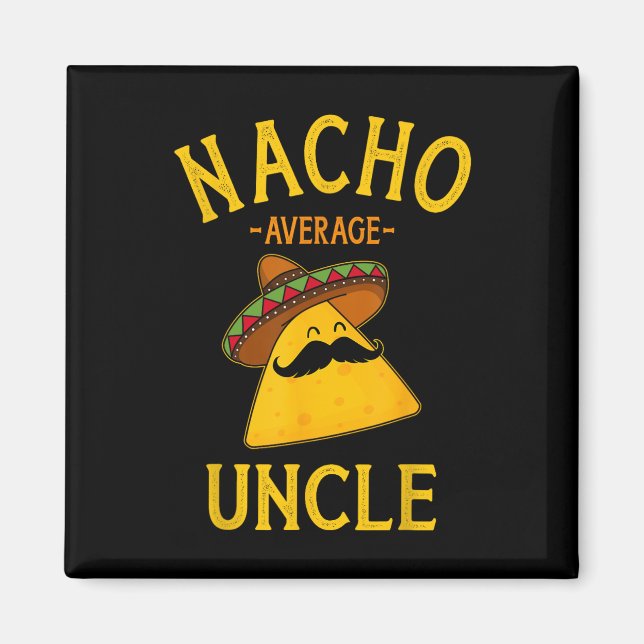 Íman Tio Nacho Médio Para Cinco De Mayo E Pais (Frente)