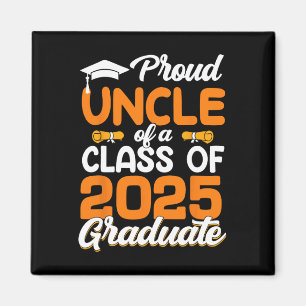 Íman Tio Orgulhoso De Um Mais velho De Graduação 2025 P
