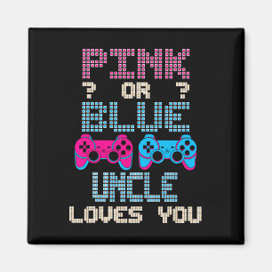 Íman Tio Rosa ou Azul Ama Você Jogo Revelação de Sexo