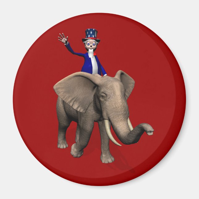 Íman Tio Sam Andando Em Elefante (Frente)