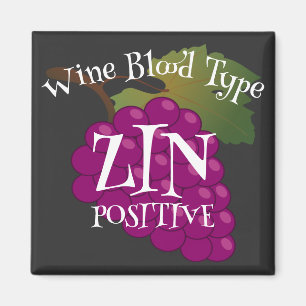 Íman Tipo de Sangue do Vinho Zin Positivo o ab negativo