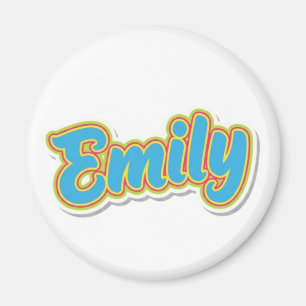 Íman Tipografia Bolha Retro Emily