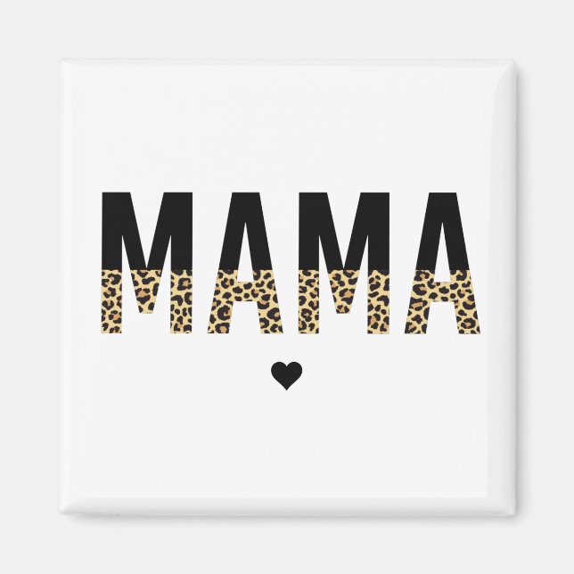 Íman Tipografia da Mama Leopardo Dar à Mãe (Frente)