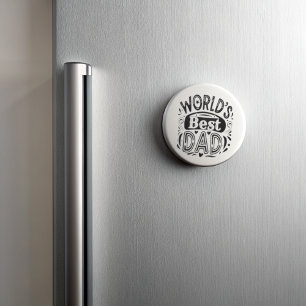 Íman Tipografia da melhor Pai do mundo