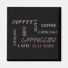 Íman Tipografia de Café Estilo Moderno de Barista Prese