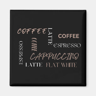 Íman Tipografia de Café Estilo Moderno de Barista Prese
