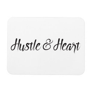 Íman Tipografia de Hustle e Heart