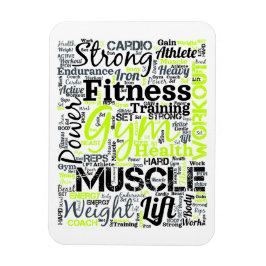 Íman Tipografia de Motivação para Fitness Design