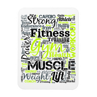Íman Tipografia de Motivação para Fitness Design
