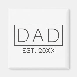 Íman Tipografia de Pai Minimalista Simples | Magnet