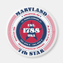 Íman Tipografia de Souvenir no Círculo de Maryland