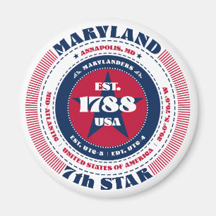 Íman Tipografia de Souvenir no Círculo de Maryland