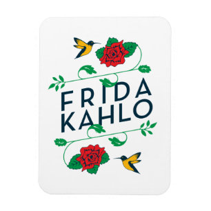 Íman Tipografia floral de Frida Kahlo  
