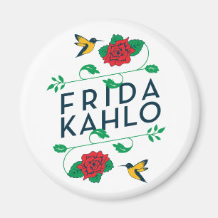 Íman Tipografia floral de Frida Kahlo  