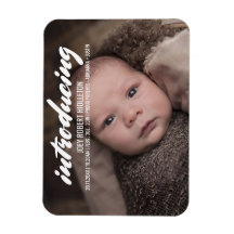 Tipografia Moderna do Anúncio de Nascimento