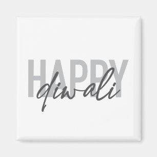 Íman Típografia moderna, simples, legal Happy Diwali