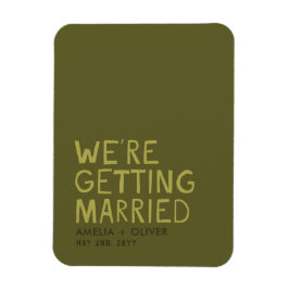 Íman Tipografia Verde-Azeitona Moderna | Negrito Retira